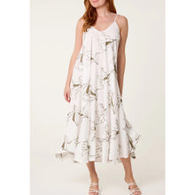 Load image into Gallery viewer, Ivory & Olive Embroidered Floral Swing Maxi Dress