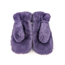 Load image into Gallery viewer, Lavender Dream Faux Fur Mittens (palm)