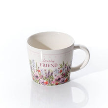 Load image into Gallery viewer, Lovely Friend Floral Keepsake Mug (studio image)