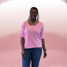 Load image into Gallery viewer, Made in Italy Linen Blend Relaxed Top (pale pink)