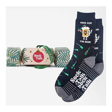 Load image into Gallery viewer, Men's Cotton Socks | 'Here For the Beer' Cracker Gift Box