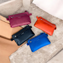 Load image into Gallery viewer, Milan Soft Leather Cosmetic & Essentials Pouch