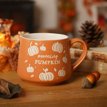 Load image into Gallery viewer, Morning Pumpkin Ceramic Mug – Orange