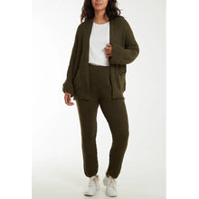Load image into Gallery viewer, Olive Cosy Knit Lounge Set