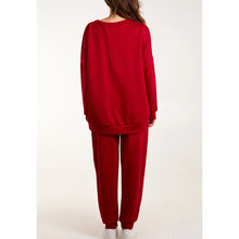 Load image into Gallery viewer, Ruby Luxe Leopard Lounge Set (back)