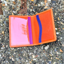 Load image into Gallery viewer, Seville Leather Travel Pass Holder (open)