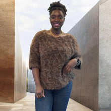 Load image into Gallery viewer, Soft Cable Knit Fluffy Jumper (chocolate)
