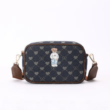 Load image into Gallery viewer, Teddy Heart Print Camera Crossbody Bag (front)