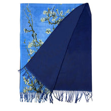 Load image into Gallery viewer, Van Gogh Almond Blossom Art Print Wool Scarf (turned)
