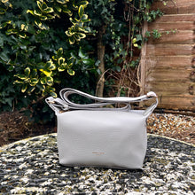 Load image into Gallery viewer, Warm Grey Pochette Zip Top Crossbody Bag