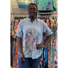 Load image into Gallery viewer, Wildflower Print Cotton Shirt (dusty pink)