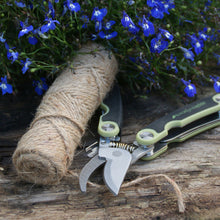 Load image into Gallery viewer, Apple Green & Black Original Folding Pocket Secateurs (product picture)