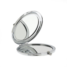 Load image into Gallery viewer, Pink & Blue Butterfly Compact Mirror