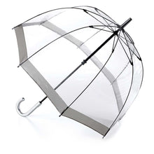 Load image into Gallery viewer, Silver Birdcage Walking Umbrella