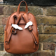 Load image into Gallery viewer, Our Bestseller Cognac David Jones Backpack (back)