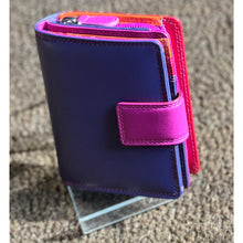 Load image into Gallery viewer, Bestseller Medium Leather RFID Purse | China Rose (side)