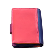Load image into Gallery viewer, Bestseller Medium Leather RFID Purse | China Rose (back)
