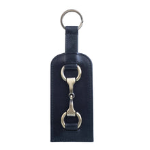 Load image into Gallery viewer, Black Steed Leather Keyring