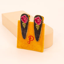 Load image into Gallery viewer, Embroidered Painted Peony Hair Clips
