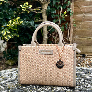Taos Taupe 'Natalie' Straw Effect Grab Bag