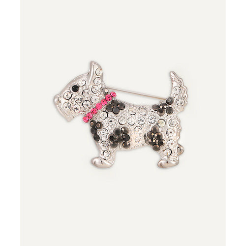 Sparkle Pup Crystal Brooch