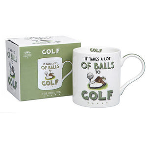 'It Takes A Lot of Balls to Golf' Sports Mug (boxed)
