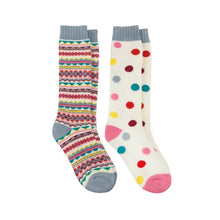 Load image into Gallery viewer, Totes Toasties Colour Pop Knee-High Welly Socks (2-Pack)
