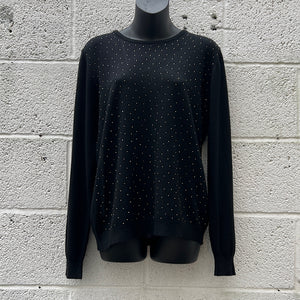 Midnight Sparkle Studded Knit Jumper