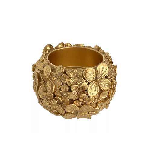 Gold Flower Tealight Holder