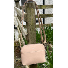 Load image into Gallery viewer, Light Camel &#39;Mianna&#39; Dome Crossbody Bag (front)
