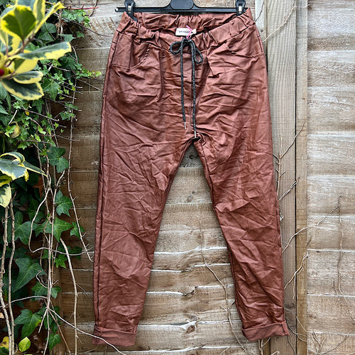 Chestnut PVC Magic Trousers