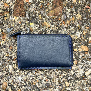 Midnight RFID Leather Coin & 3 Card Slots (back)