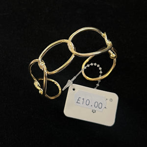 Gold Adjustable Ringlet Bangle