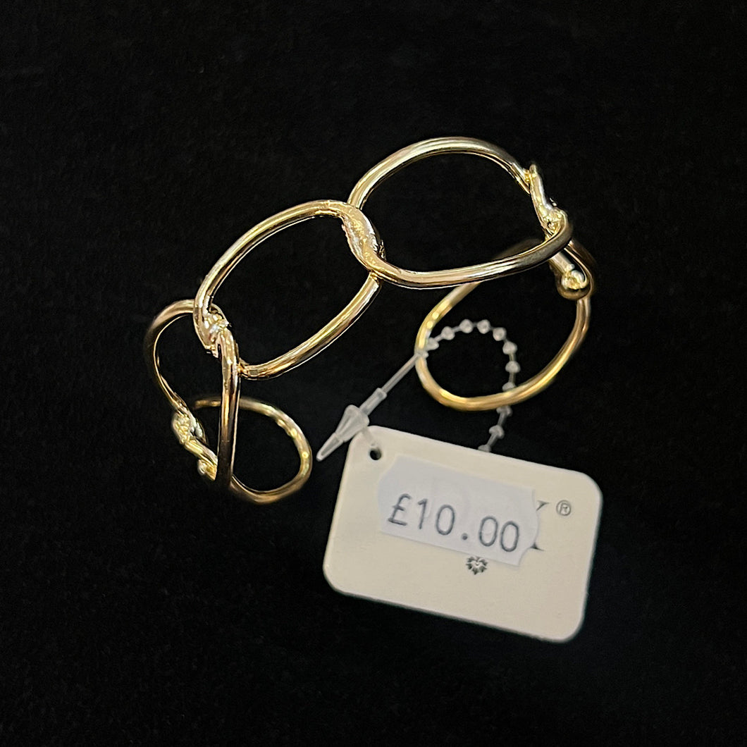 Gold Adjustable Ringlet Bangle