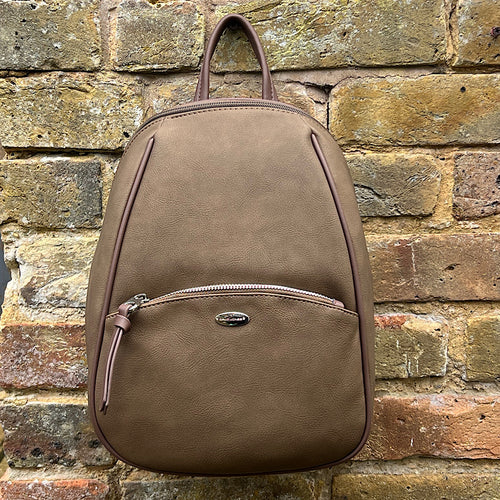 Our Bestseller Brown David Jones Backpack (front)