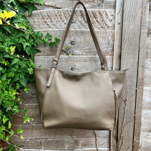 Load image into Gallery viewer, Taupe Casual Everyday Shoulder Bag with Asymmetrical Front Pockets
