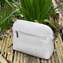 Load image into Gallery viewer, Grey &#39;Mianna&#39; Dome Crossbody Bag (back)
