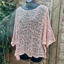 Load image into Gallery viewer, Breezy Pale Pink Bohemian Popcorn Cover Up

