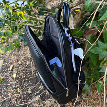 Load image into Gallery viewer, Black Fashion Backpack By David Jones (Side/Inside)
