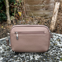 Load image into Gallery viewer, Small &amp; Roomy Camel &#39;Jenny&#39; Crossbody Bag (back)
