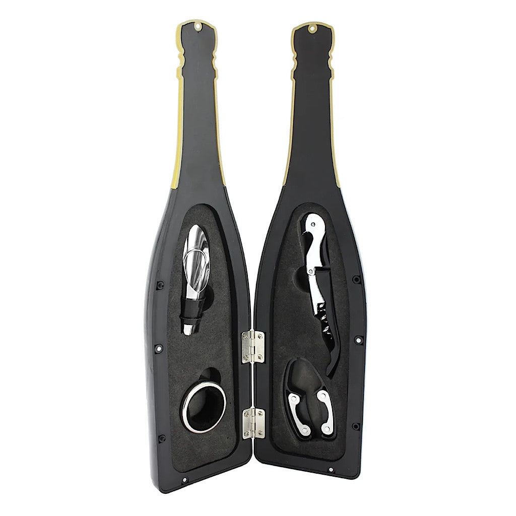 Champagne Bottle Bar Set (open)