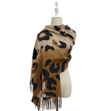 Load image into Gallery viewer, Savannah Chic Leopard Print Scarf

