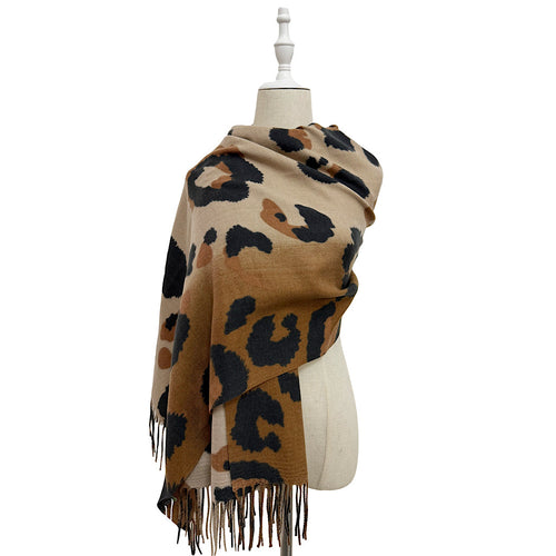 Savannah Chic Leopard Print Scarf