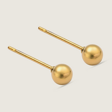 Load image into Gallery viewer, 3 Set 18k Gold Plated Stud Stainless Steel Earrings

