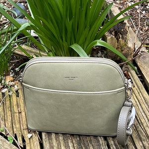 Sage 'Mianna' Dome Crossbody Bag (front)