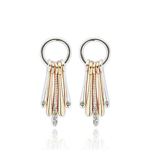 Radiance Duo-Tone Drop Earrings