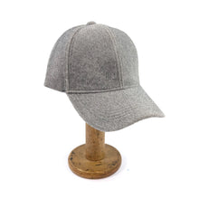 Load image into Gallery viewer, Grey Wool-Feel Classic Baseball Cap

