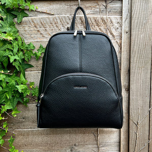 Ladies Black Fashion Backpack By David Jones