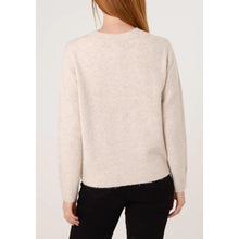 Load image into Gallery viewer, Stone Bow Teddy Bear Soft Knit Jumper (back)
