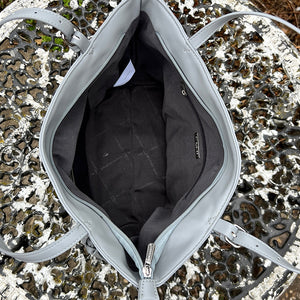Glacier Casual Everyday Shoulder Bag with Asymmetrical Front Pockets (open)